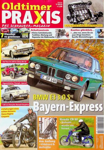 Deckblatt Oldtimer Praxis (01/2019)